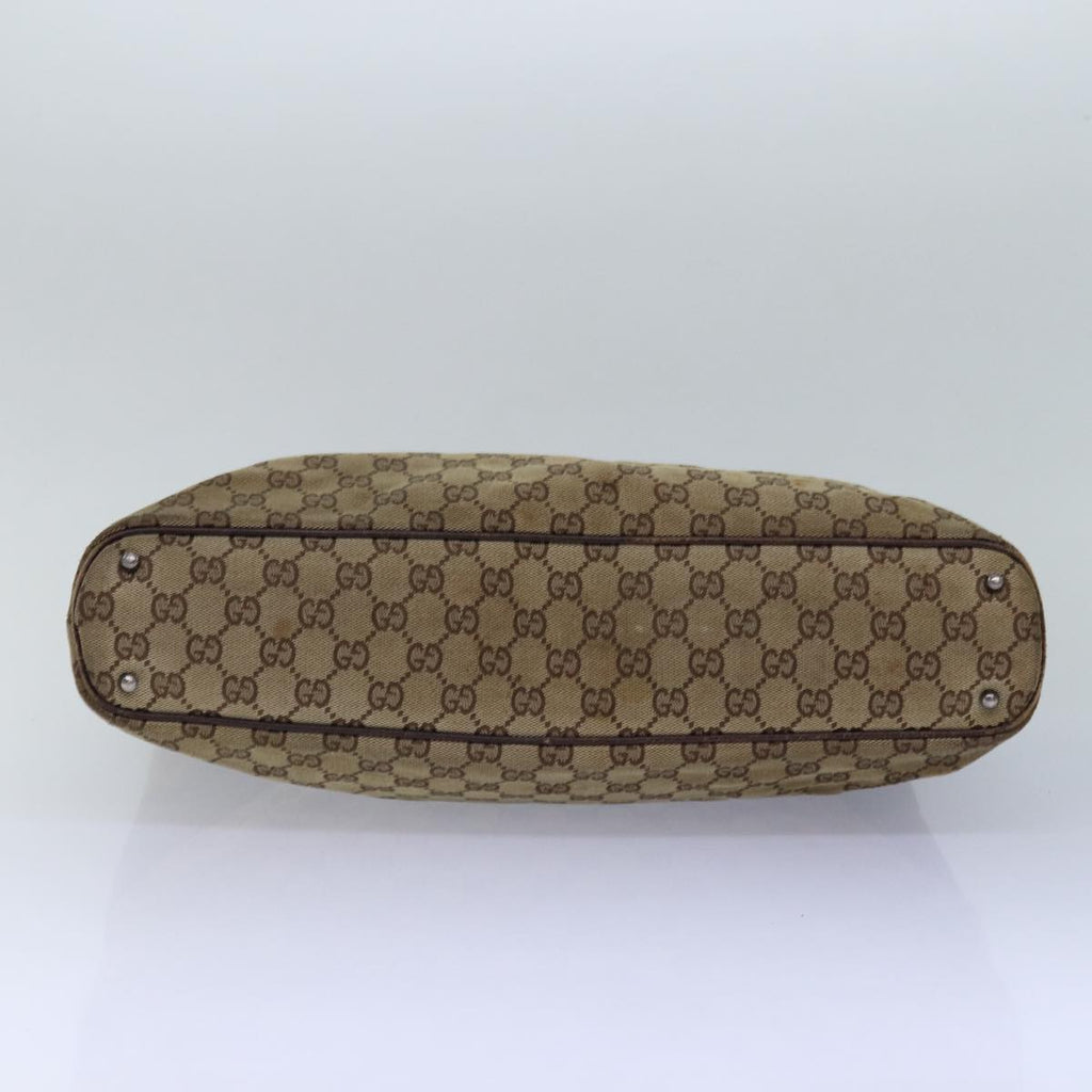GUCCI GG Canvas Tote Bag Beige 113016 77660