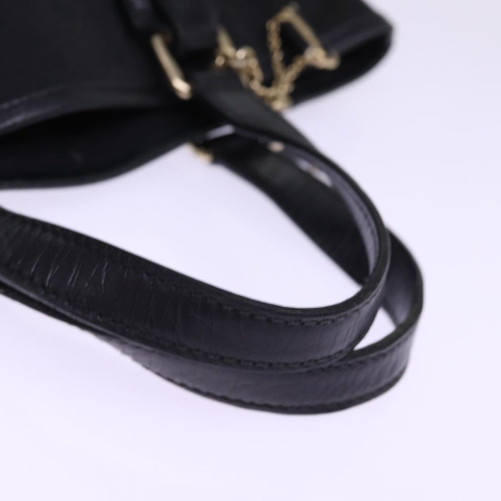 GUCCI GG Canvas Sherry Line Tote Bag Black White 139261 77661