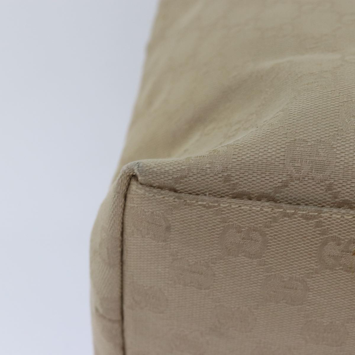 GUCCI GG Canvas Tote Bag Beige 001 3380 77662
