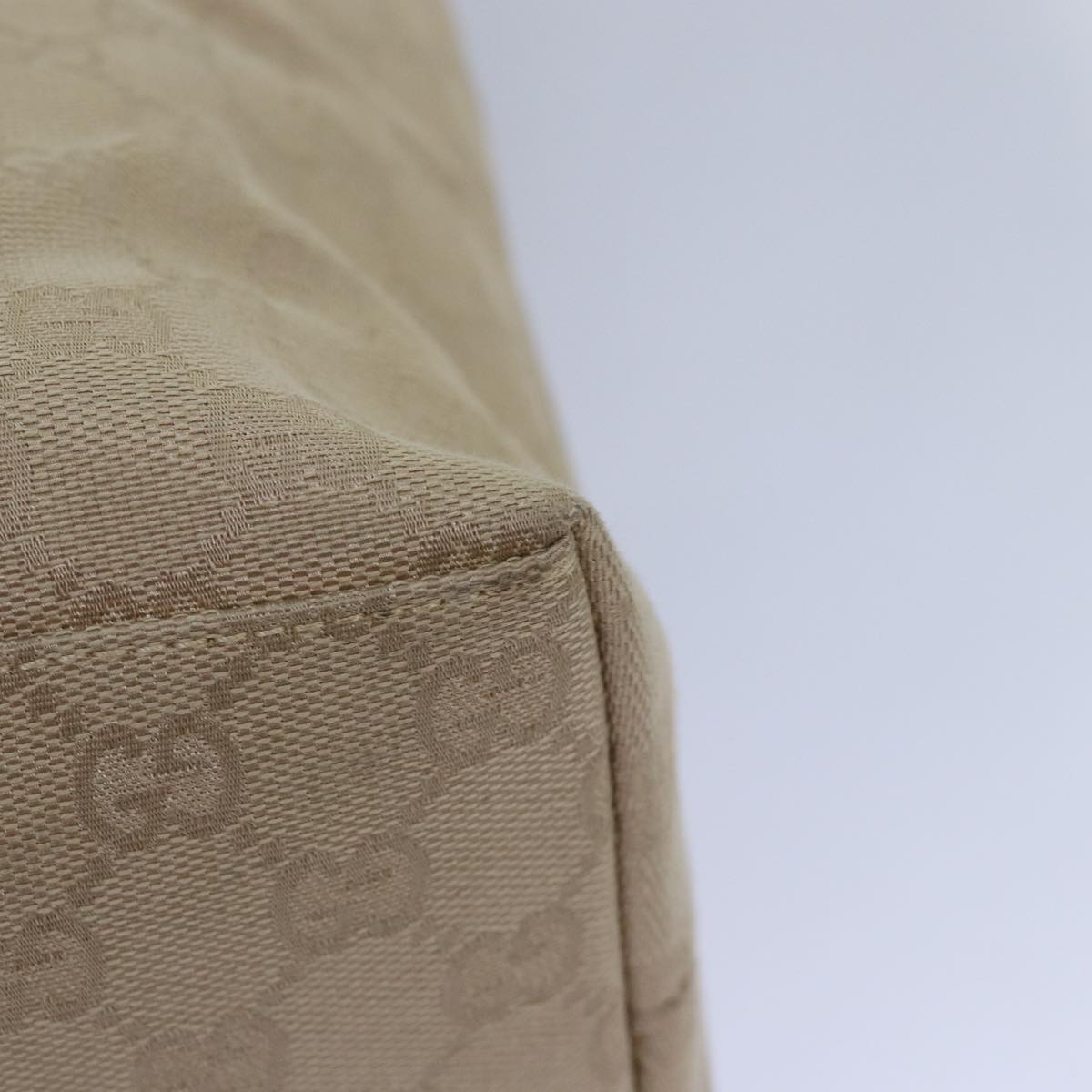 GUCCI GG Canvas Tote Bag Beige 001 3380 77662