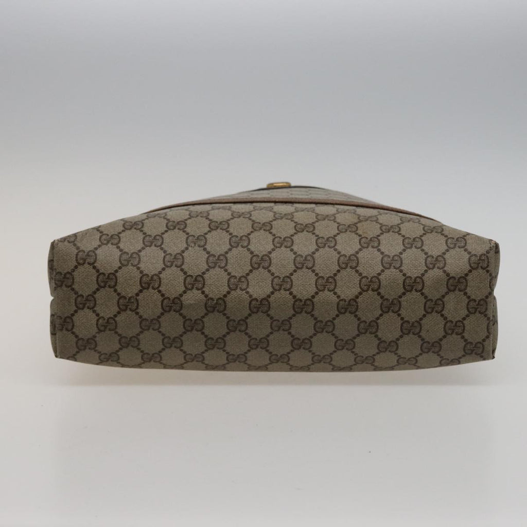 GUCCI GG Supreme Web Sherry Line Tote Bag PVC Beige Red 39 02 003 77664