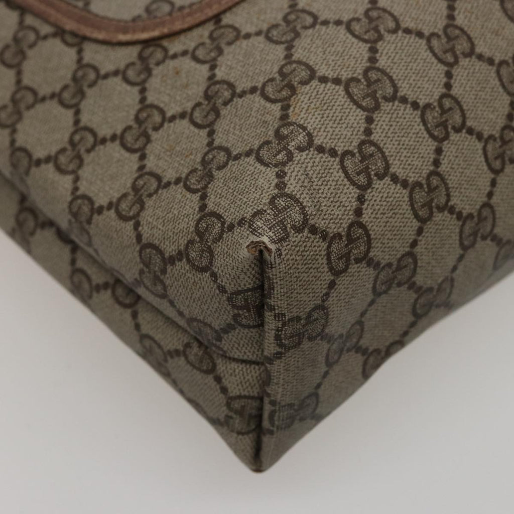 GUCCI GG Supreme Web Sherry Line Tote Bag PVC Beige Red 39 02 003 77664