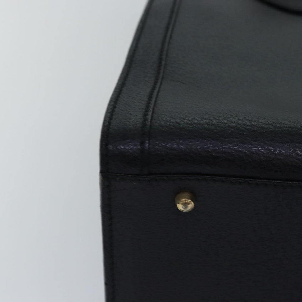 GUCCI Bamboo Hand Bag Leather Black 002 2853 0260 0 77668