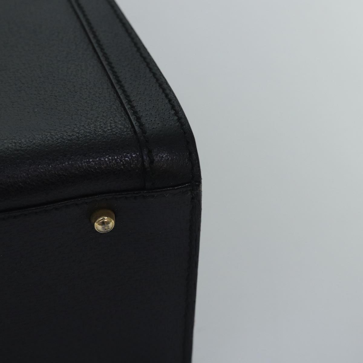 GUCCI Bamboo Hand Bag Leather Black 002 2853 0260 0 77668