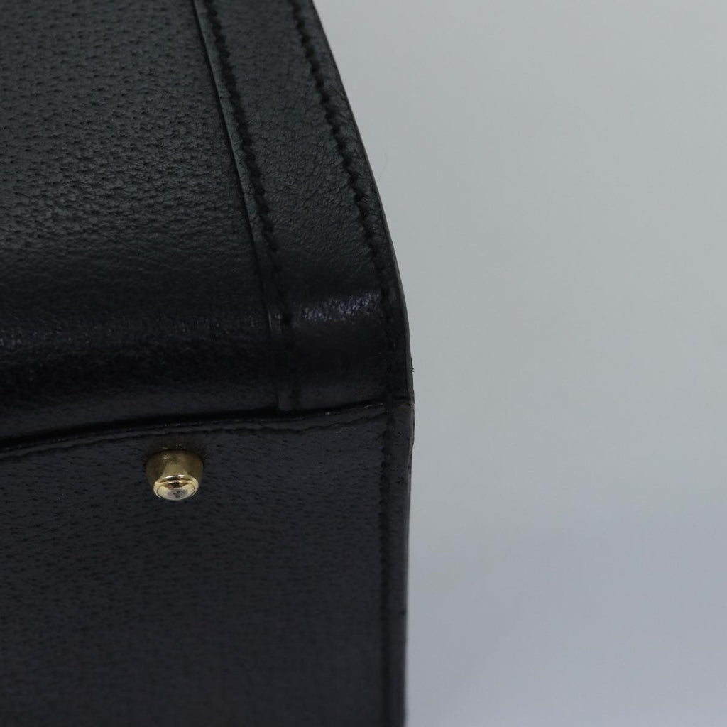 GUCCI Bamboo Hand Bag Leather Black 002 2853 0260 0 77668