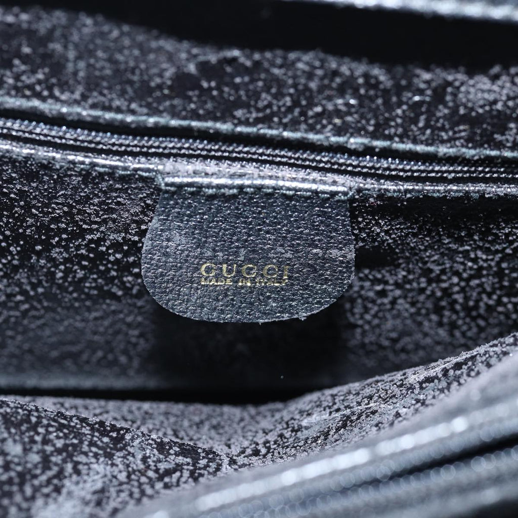 GUCCI Bamboo Hand Bag Leather Black 002 2853 0260 0 77668