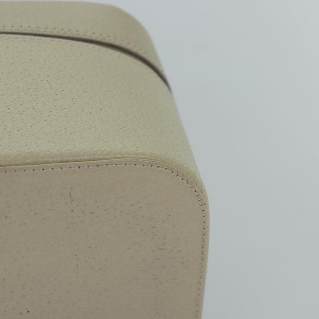 GUCCI Vanity Cosmetic Pouch Leather Cream 039 2020 0710 77674