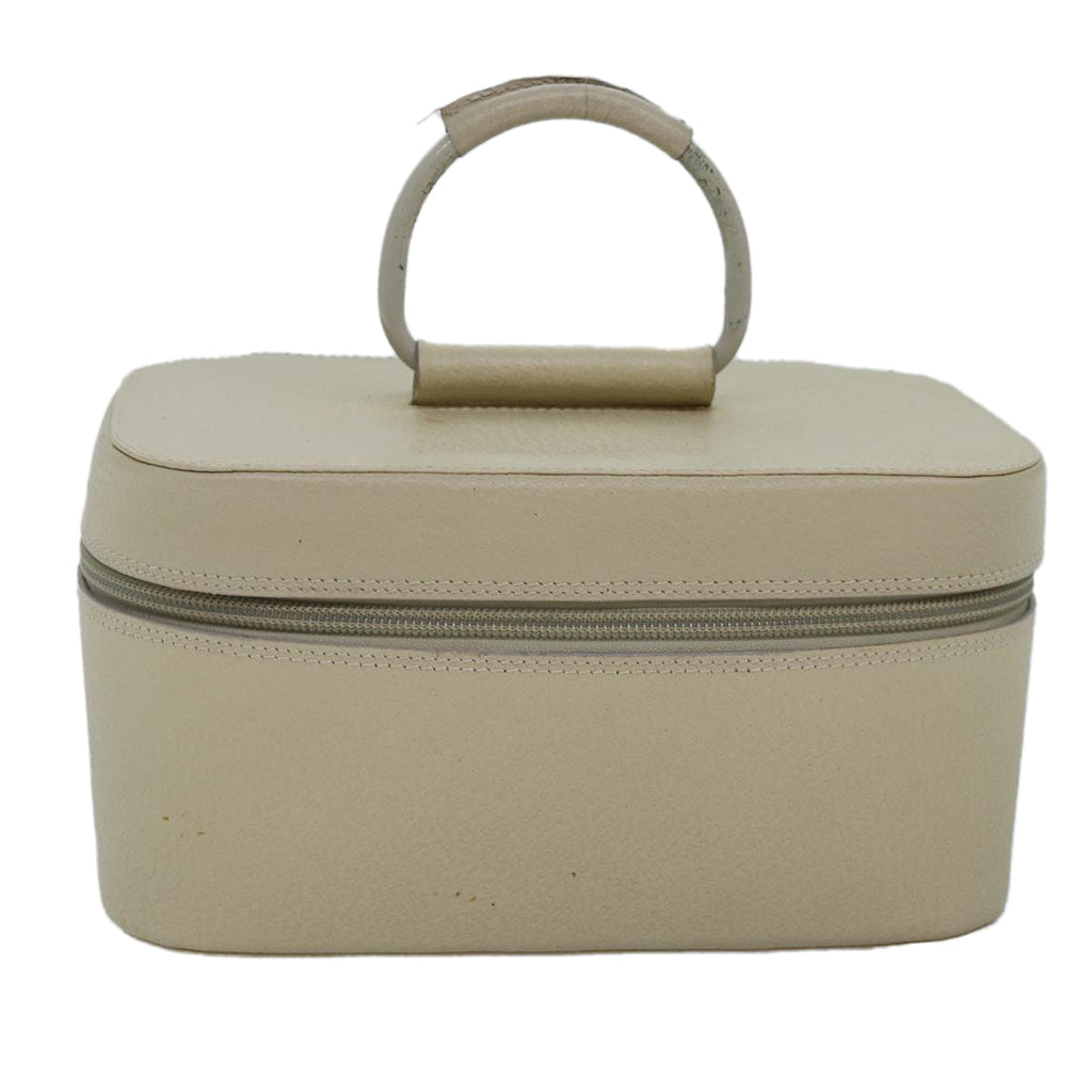 GUCCI Vanity Cosmetic Pouch Leather Cream 039 2020 0710 77674