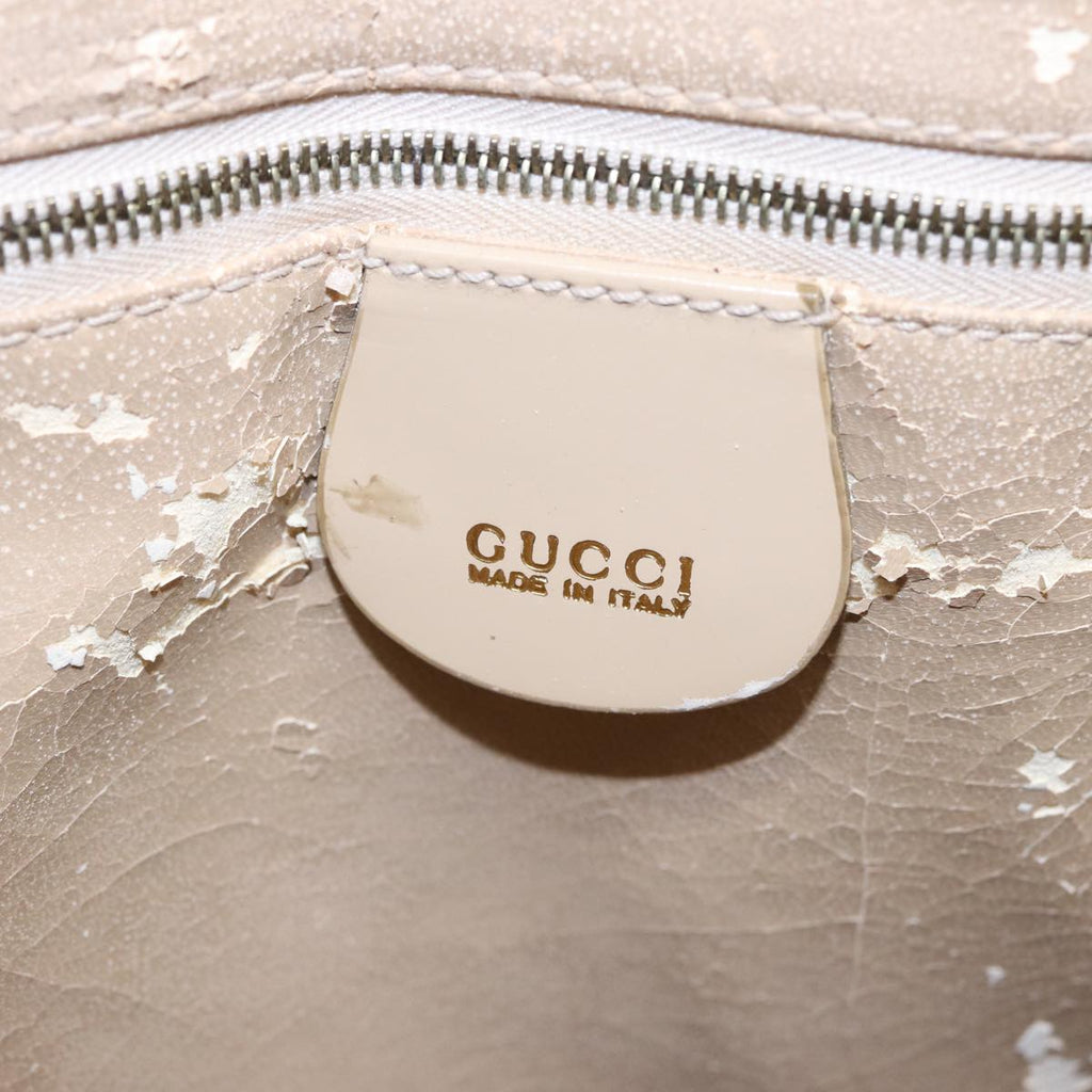 GUCCI Tote Bag Enamel Beige 002 1046 0407 77675