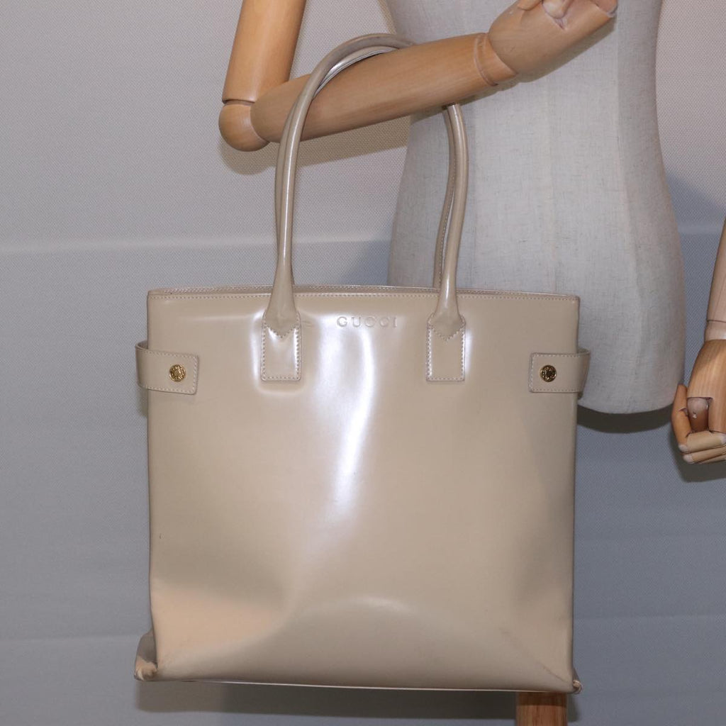 GUCCI Tote Bag Enamel Beige 002 1046 0407 77675