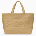 Saint Laurent Raffia Tote Bag With Logo Women