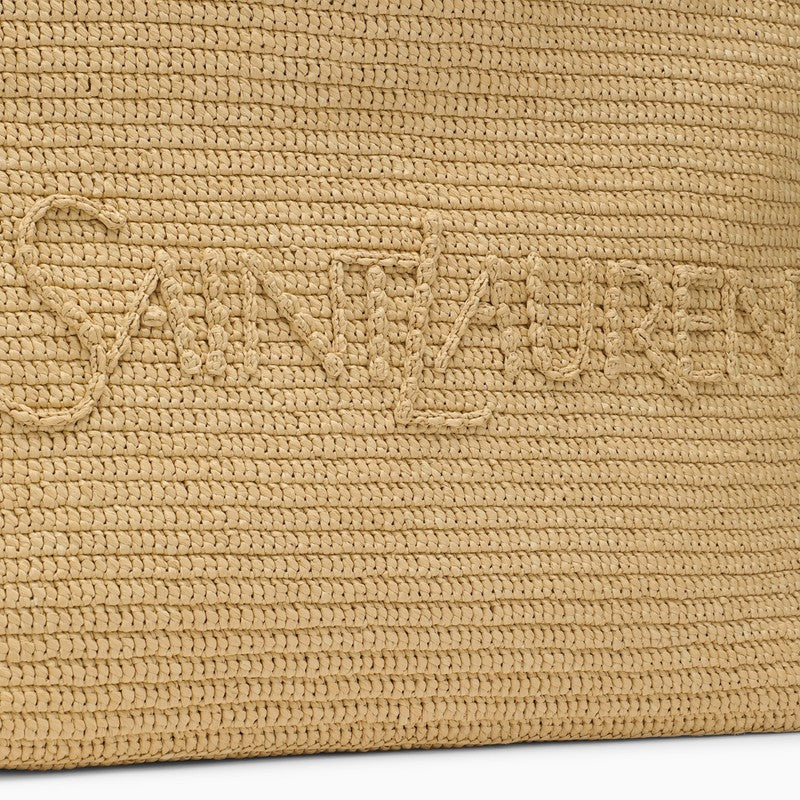 Saint Laurent Raffia Tote Bag With Logo Women
