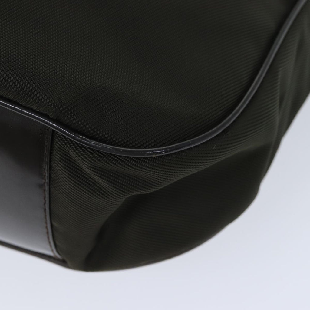 GUCCI Bamboo Shoulder Bag Nylon 2way Khaki 001 2404 1577 77677