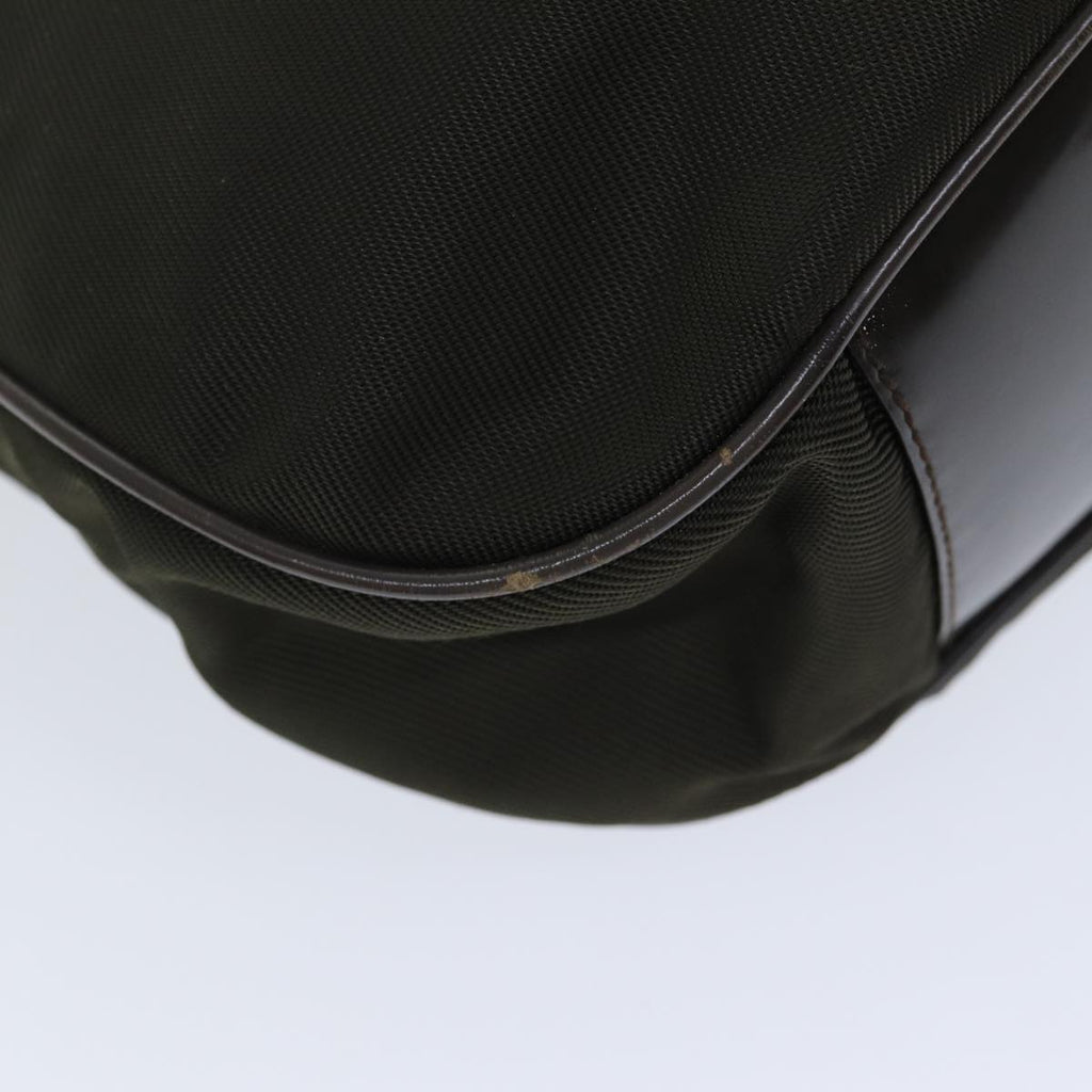 GUCCI Bamboo Shoulder Bag Nylon 2way Khaki 001 2404 1577 77677