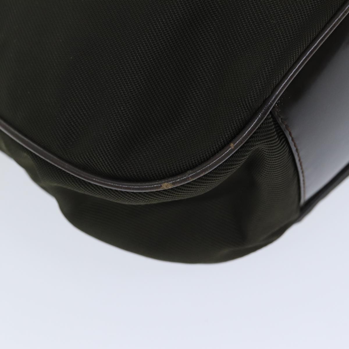 GUCCI Bamboo Shoulder Bag Nylon 2way Khaki 001 2404 1577 77677