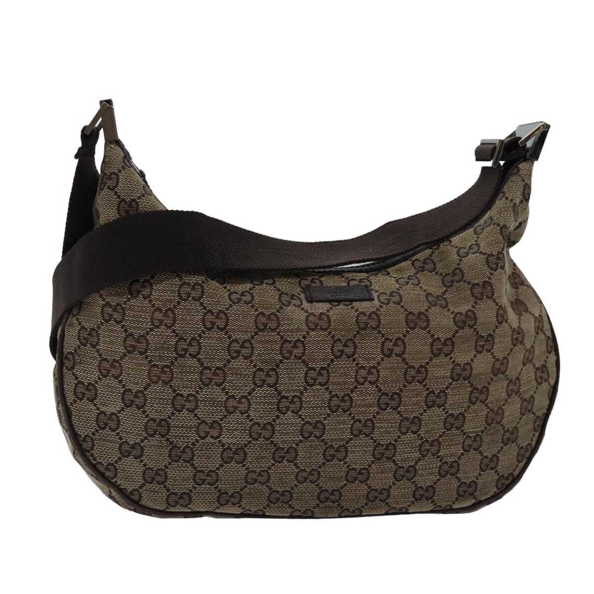GUCCI GG Canvas Shoulder Bag Beige 122790 77680