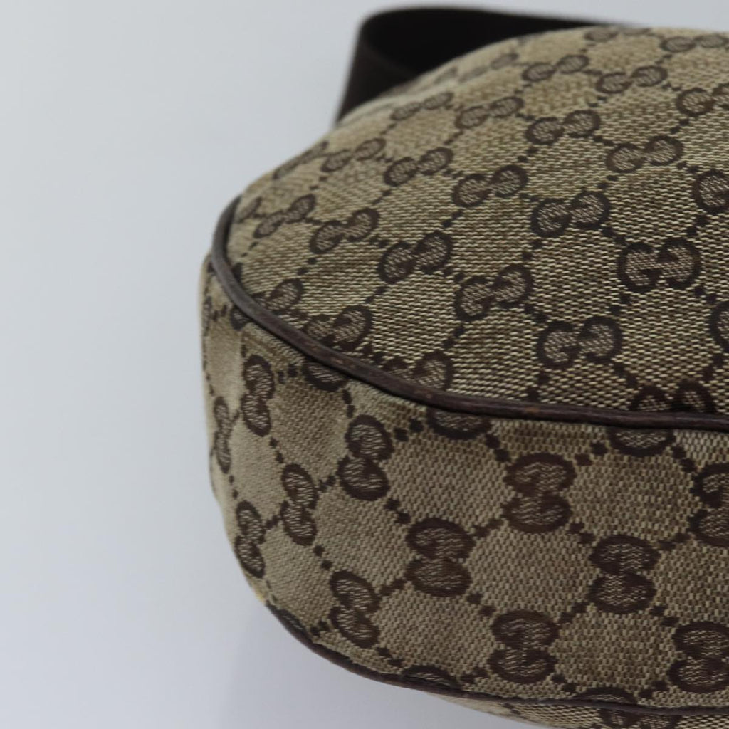 GUCCI GG Canvas Shoulder Bag Beige 122790 77680