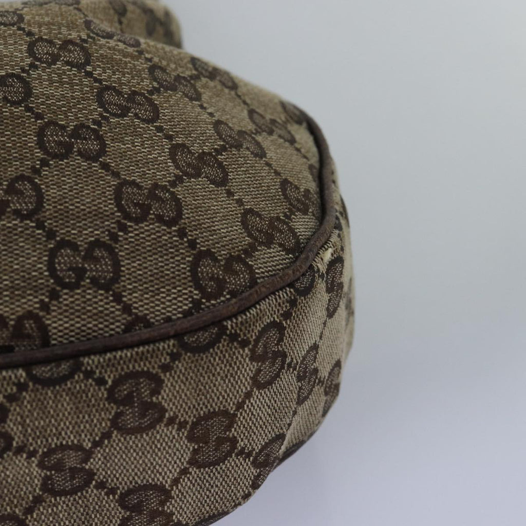 GUCCI GG Canvas Shoulder Bag Beige 122790 77680