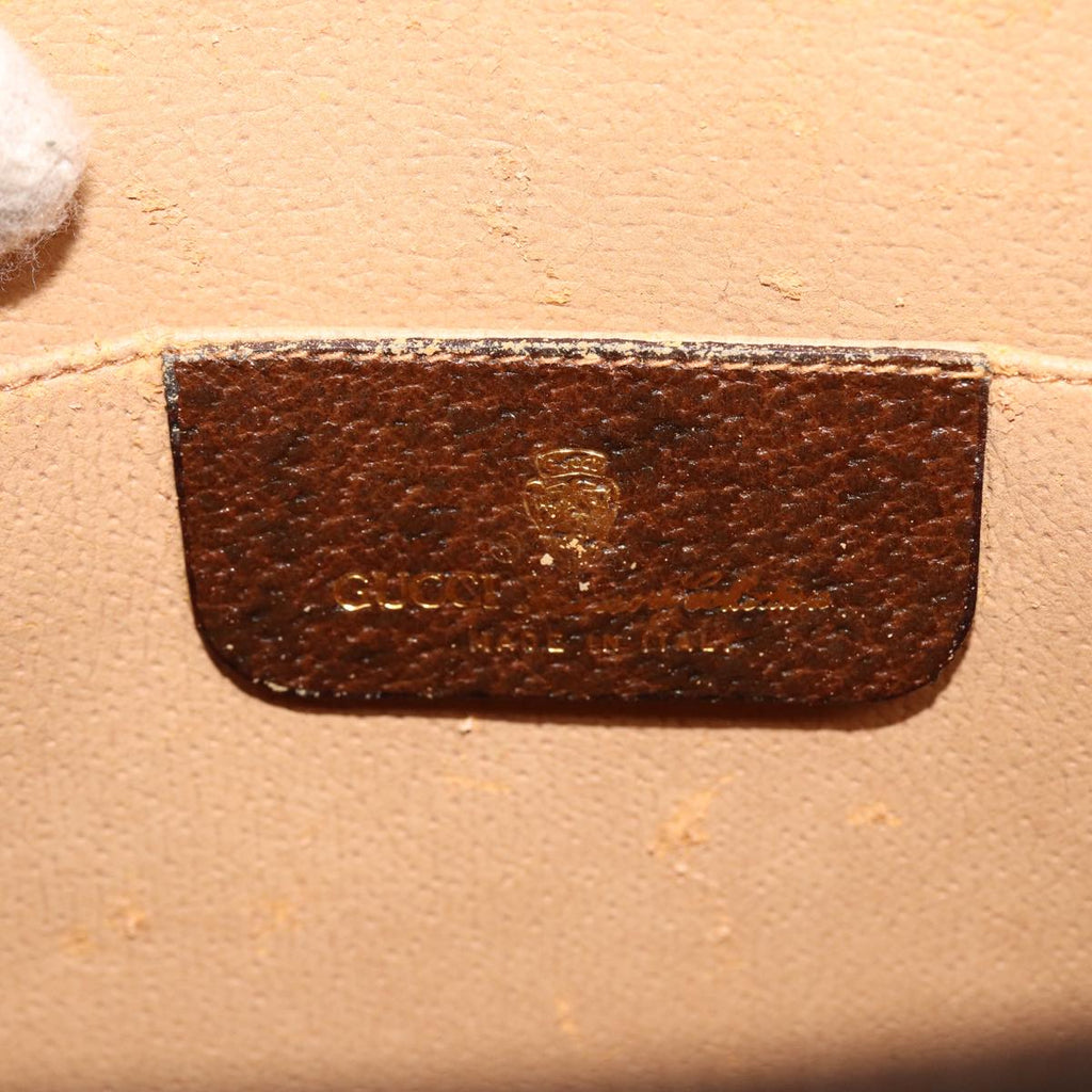 GUCCI GG Supreme Clutch Bag PVC Beige 40 01 029 77682