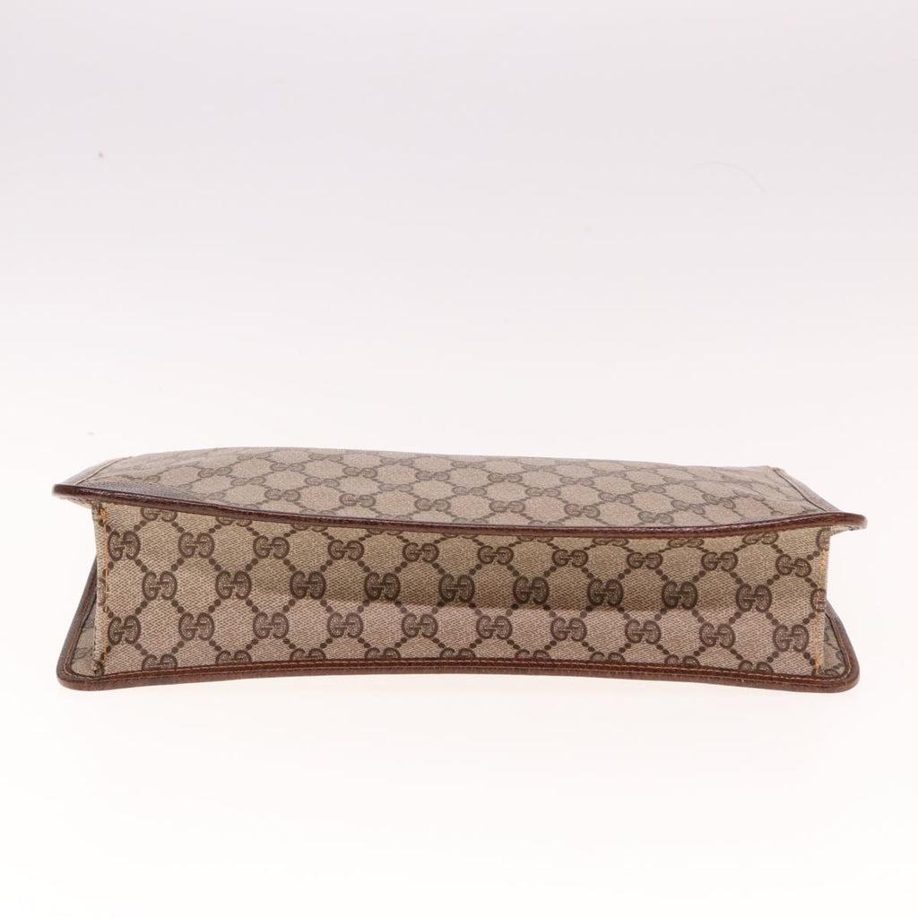 GUCCI GG Supreme Clutch Bag PVC Beige 40 01 029 77682