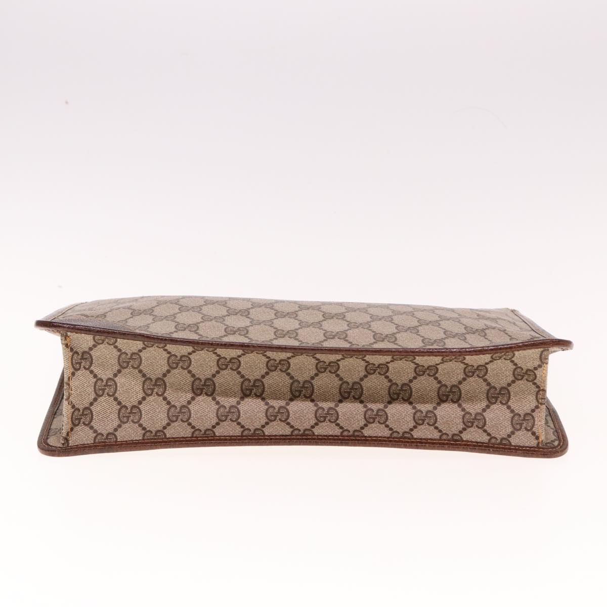 GUCCI GG Supreme Clutch Bag PVC Beige 40 01 029 77682