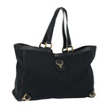 GUCCI GG Canvas Abbey Tote Bag Black 141472 77688