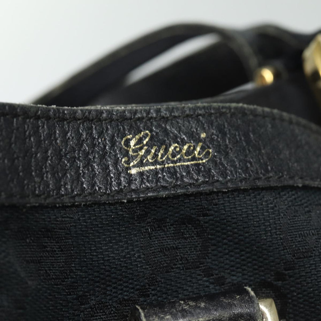 GUCCI GG Canvas Abbey Tote Bag Black 141472 77688