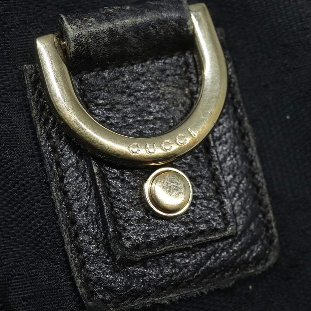 GUCCI GG Canvas Abbey Tote Bag Black 141472 77688