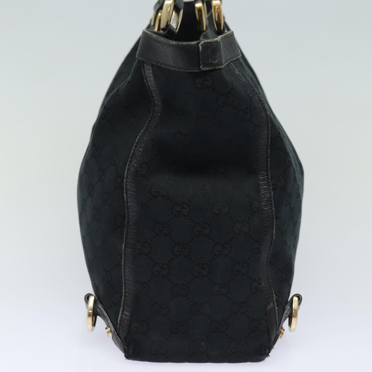 GUCCI GG Canvas Abbey Tote Bag Black 141472 77688