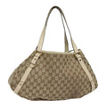 GUCCI GG Canvas Tote Bag Beige 130736 77689