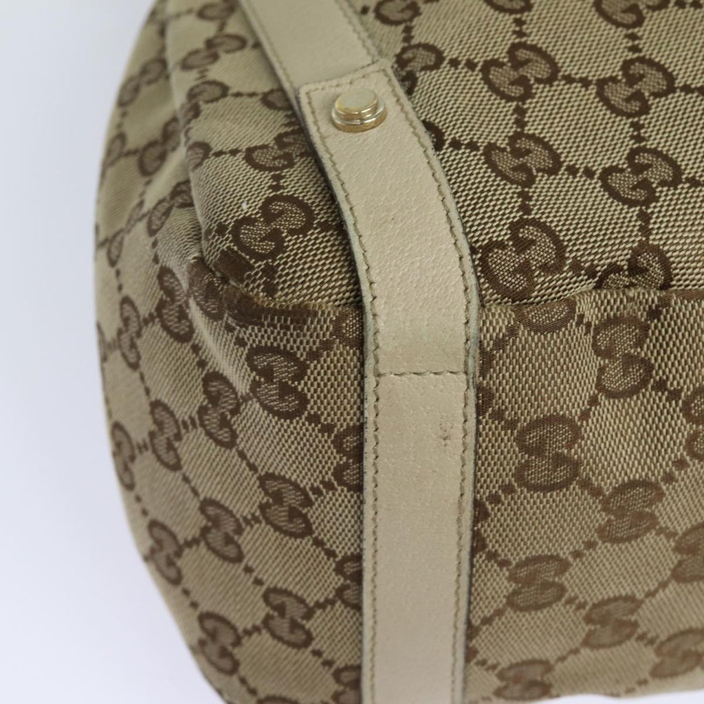 GUCCI GG Canvas Tote Bag Beige 130736 77689
