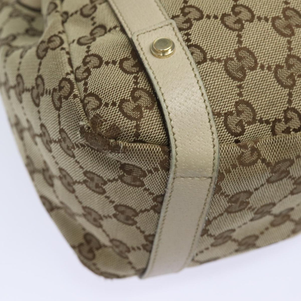 GUCCI GG Canvas Tote Bag Beige 130736 77689
