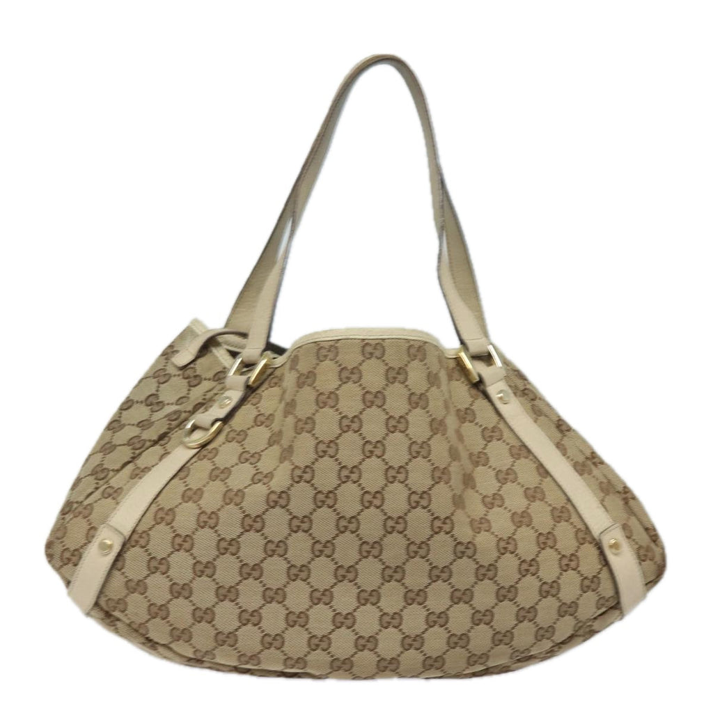GUCCI GG Canvas Tote Bag Beige 130736 77689