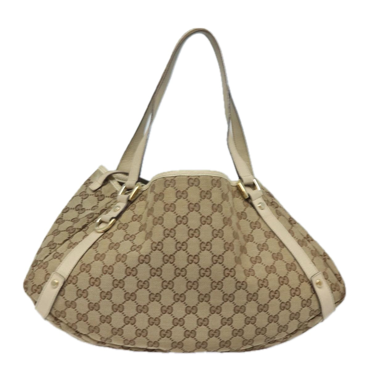 GUCCI GG Canvas Tote Bag Beige 130736 77689