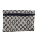 GUCCI GG Supreme Pouch PVC Leather Navy 77700