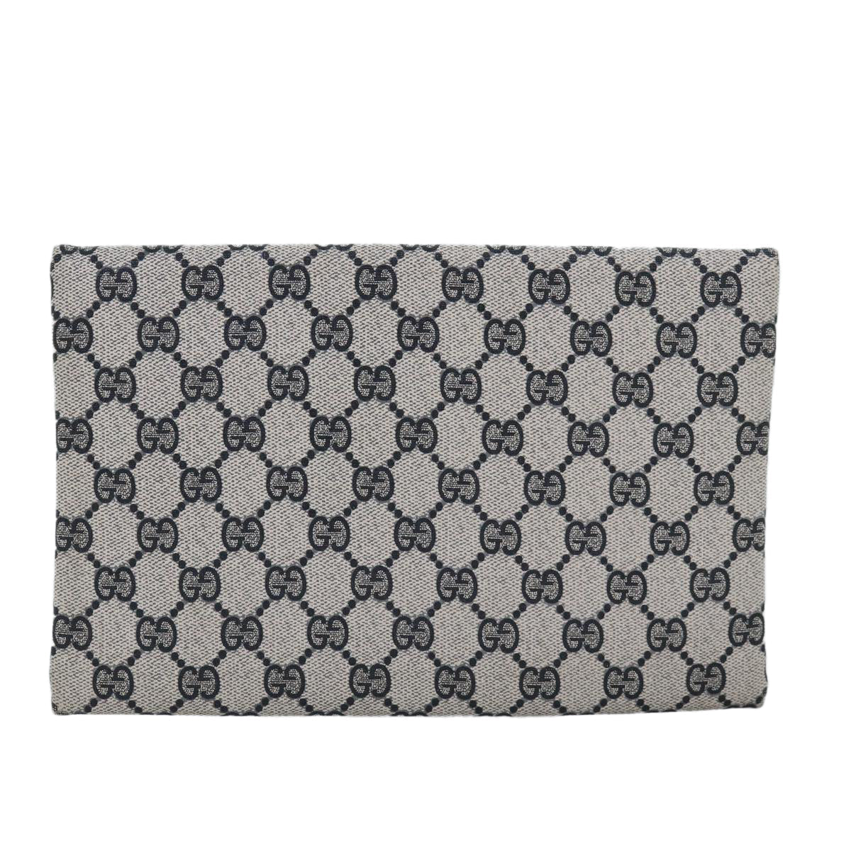 GUCCI GG Supreme Pouch PVC Leather Navy 77700