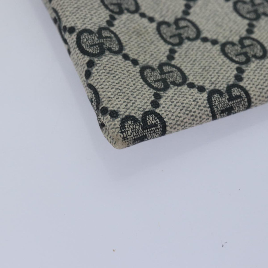 GUCCI GG Supreme Pouch PVC Leather Navy 77700