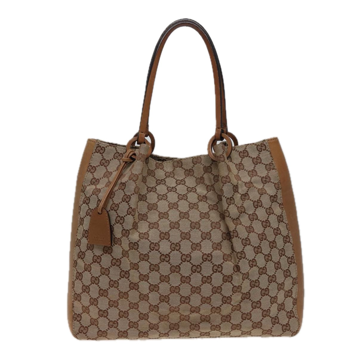 GUCCI GG Canvas Tote Bag Beige 101920 77708