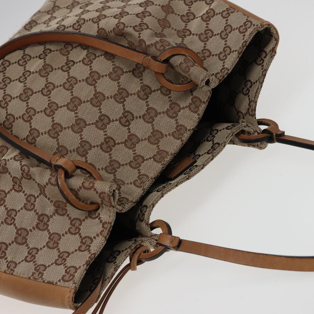 GUCCI GG Canvas Tote Bag Beige 101920 77708