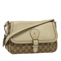 GUCCI GG Canvas Shoulder Bag Beige 308452 77733