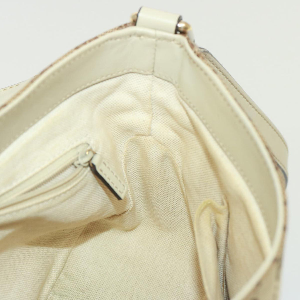 GUCCI GG Canvas Shoulder Bag Beige 308452 77733