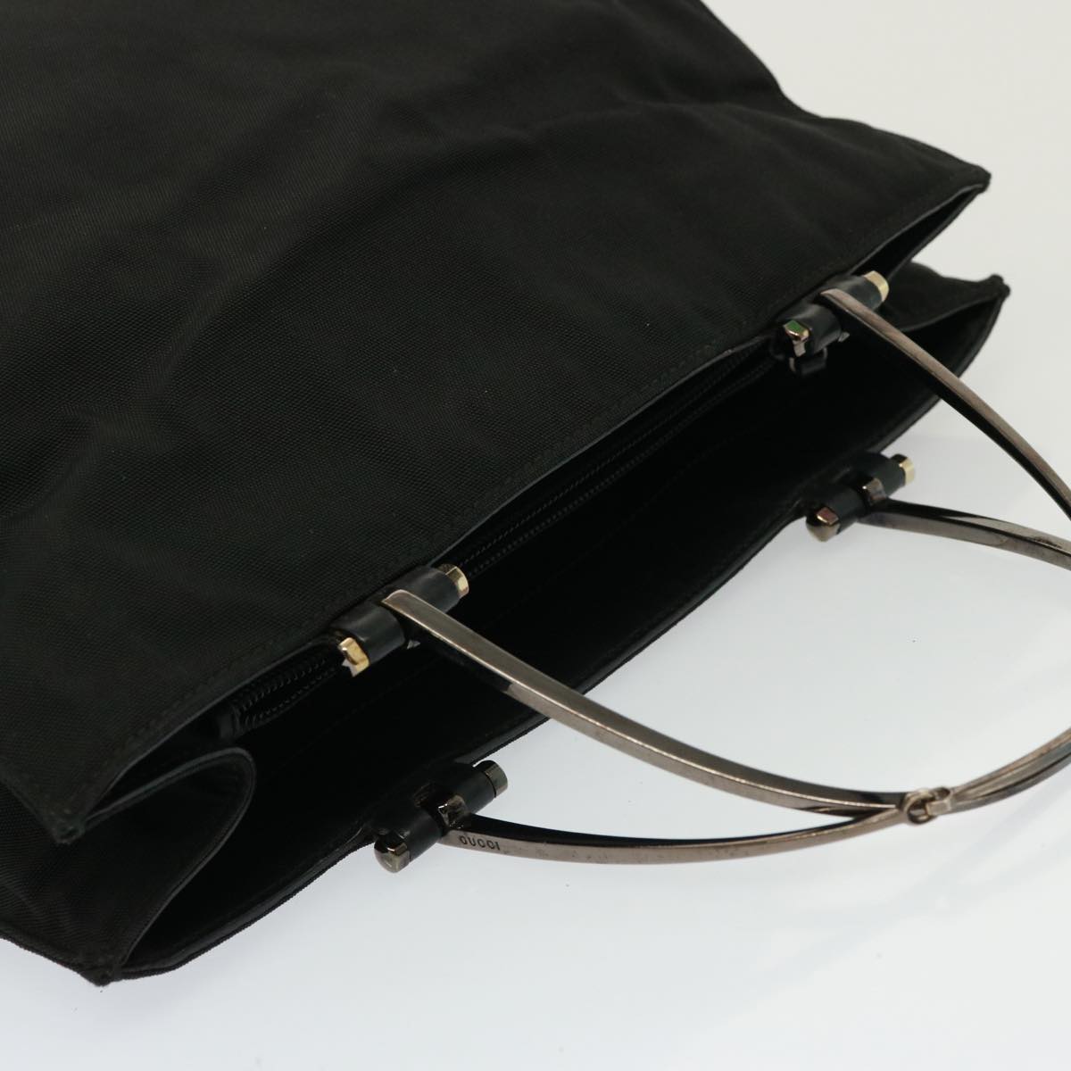 GUCCI Hand Bag Nylon Black 002 1025 3754 77734