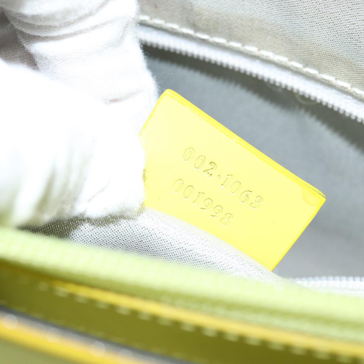 GUCCI Hand Bag Leather Outlet Yellow 002 1068 77735