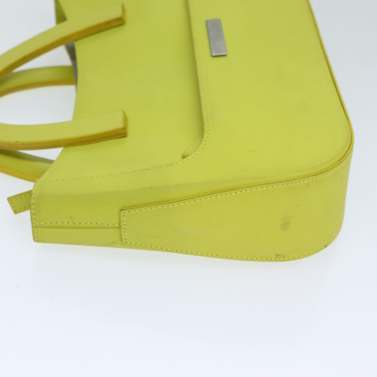 GUCCI Hand Bag Leather Outlet Yellow 002 1068 77735