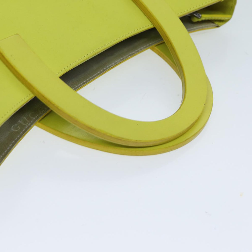 GUCCI Hand Bag Leather Outlet Yellow 002 1068 77735