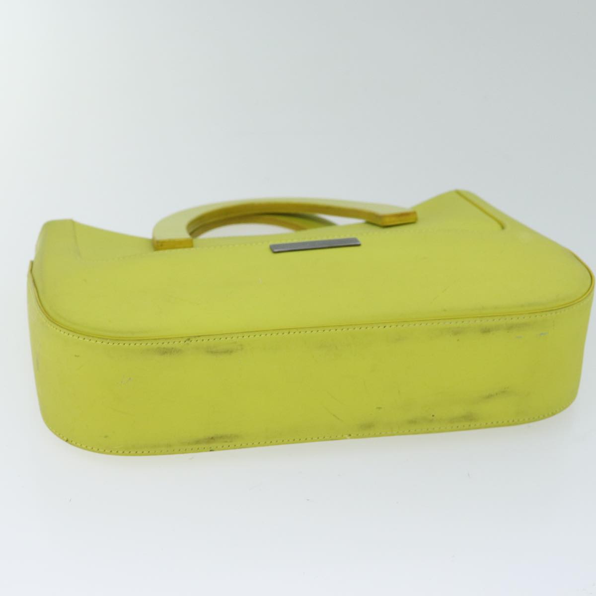 GUCCI Hand Bag Leather Outlet Yellow 002 1068 77735