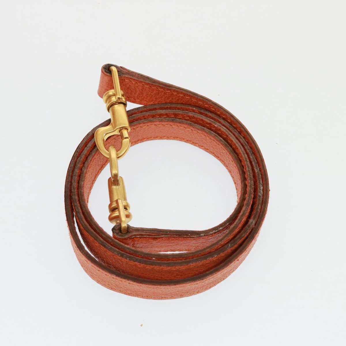 GUCCI Bamboo Hand Bag Suede 2way Orange 000 1274 0290 77736