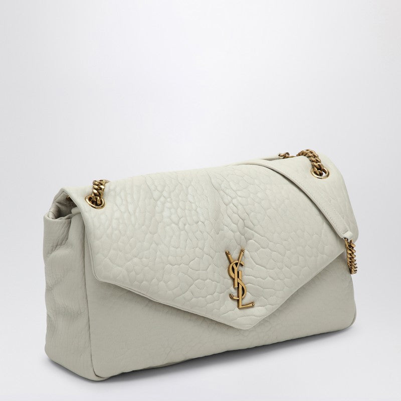 Saint Laurent Large Cream-Coloured Calypso Bag Women