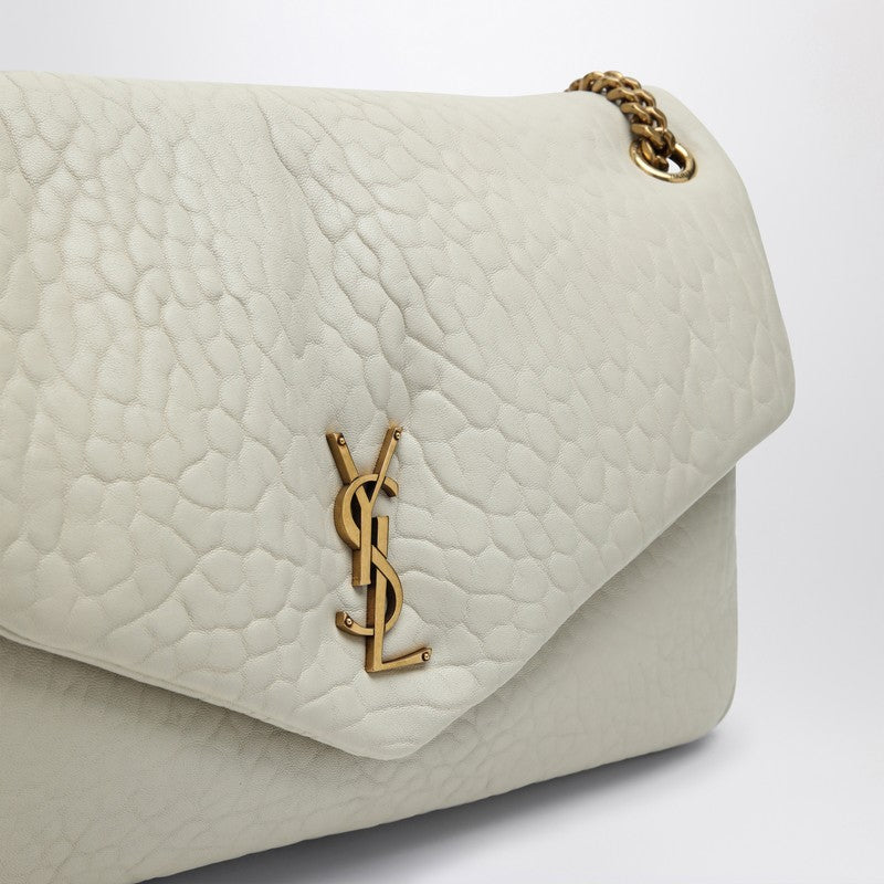 Saint Laurent Large Cream-Coloured Calypso Bag Women