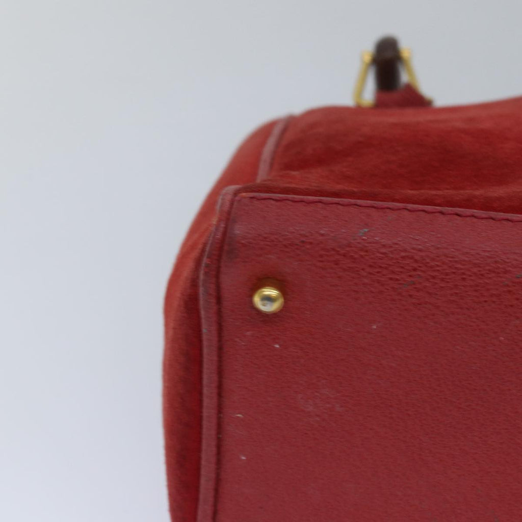 GUCCI Bamboo Hand Bag Red 002 123 0260 77760
